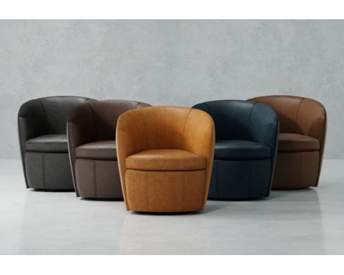 BAROLO Snow Swivel Club Chair